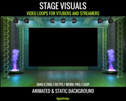 Magical and psychedelic animated loops for OBS — witchy symbols, glowing fractals, neon glyphs, serpentine energy, cold spark fountains, and a sacred tetrahedron. Seamless visuals for VTubers, DJs, and music streamers
