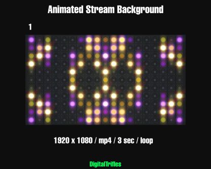Animated virtual backgrounds for streamers and VTubers — realistic LED wall effects with colorful abstract patterns. Perfect for karaoke, dj performance, concerts, music streams, or any scene that needs vibrant stage visuals