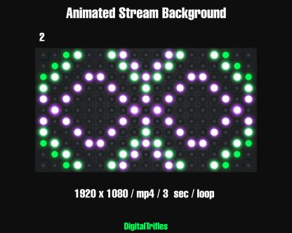 Animated virtual backgrounds for streamers and VTubers — realistic LED wall effects with colorful abstract patterns. Perfect for karaoke, dj performance, concerts, music streams, or any scene that needs vibrant stage visuals