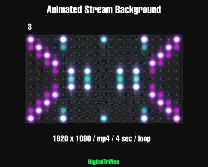 Animated virtual backgrounds for streamers and VTubers — realistic LED wall effects with colorful abstract patterns. Perfect for karaoke, dj performance, concerts, music streams, or any scene that needs vibrant stage visuals