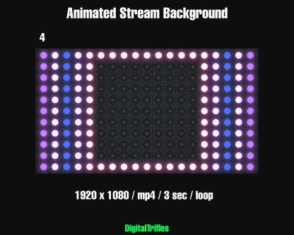 Animated virtual backgrounds for streamers and VTubers — realistic LED wall effects with colorful abstract patterns. Perfect for karaoke, dj performance, concerts, music streams, or any scene that needs vibrant stage visuals