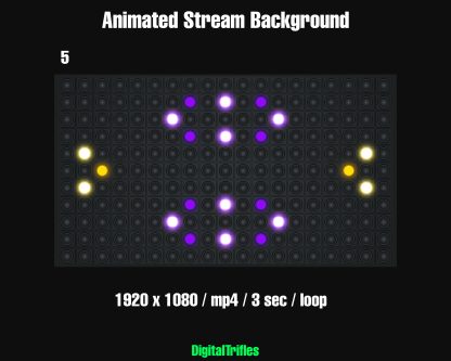 Animated virtual backgrounds for streamers and VTubers — realistic LED wall effects with colorful abstract patterns. Perfect for karaoke, dj performance, concerts, music streams, or any scene that needs vibrant stage visuals