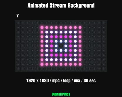 Animated virtual backgrounds for streamers and VTubers — realistic LED wall effects with colorful abstract patterns. Perfect for karaoke, dj performance, concerts, music streams, or any scene that needs vibrant stage visuals