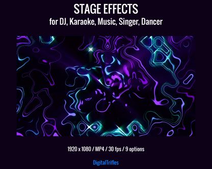 Purple animated backgrounds for streamers and VTubers — designed to simulate vibrant stage visuals. Perfect for karaoke nights, Twitch musical performances, DJ or VJ sets, dance streams. This loopable video background set brings your virtual stage to life with movement, color, and energy